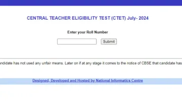 CTET July 2024 result out