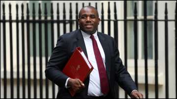 Britain’s Foreign Secretary David Lammy arrives to attend a cabinet meeting at 10 Downing Street in London.