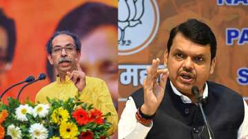 Shiv Sena (UBT) leader Udhhav Thackeray and Maharashtra Dy CM Devendra Fadnavis.