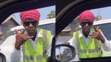 African man sings in Punjabi