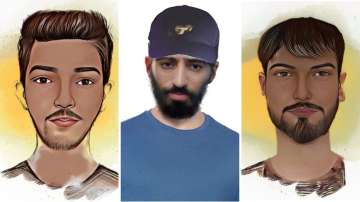 Sketches of alleged terrorists