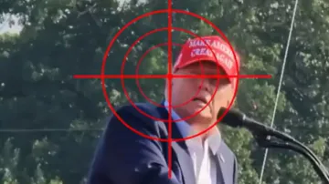 In video footage,  Trump could be seen doing a similar 'head tilt' as he did where he quite literall