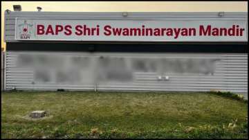 BAPS Hindu Temple vandalised in Canada's Edmonton.