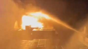  Fire erupted on a container cargo merchant vessel in Goa