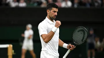 Novak Djokovic in Wimbledon 2024