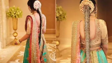 Isha Ambani's Tamilian jadai Hairstyle at Anant-Radhika's latest wedding event 