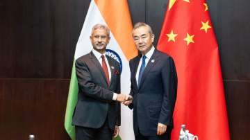 EAM S Jaishankar meets his Chinese counterpart Wang Yi in Laos.