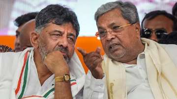 Karnataka Deputy CM DK Shivakumar and Chief Minister Siddaramaiah