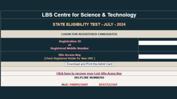 Kerala SET July admit card 2024 download link is available at lbsedp.lbscentre.in/setjul24