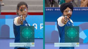 Manu Bhaker and Sarabjot Singh won the bronze medal 