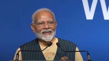 Indian PM Narendra Modi addresses community programme in Vienna Austria