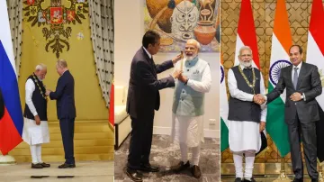 The long list of awards conferred upon the PM shows the rising popularity of PM Modi at the global level