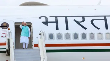 Narendra Modi emplanes for Russia