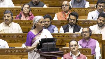 Union Finance Minister Nirmala Sitharaman presents the Union Budget 2024-25 in Lok Sabha, in New Delhi.