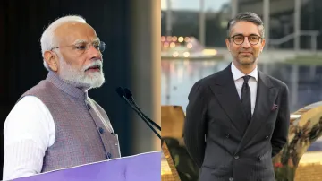 PM Modi and Abhinav Bindra.