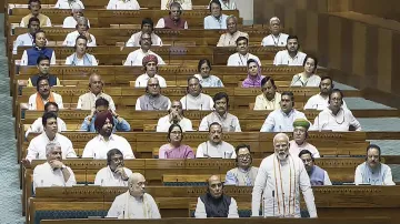 Prime Minister Narendra Modi in Lok Sabha 