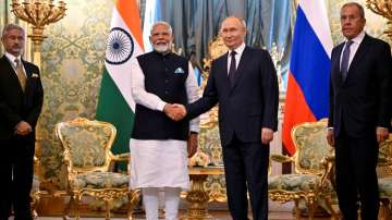 Russia's President Vladimir Putin meets with Prime Minister Narendra Modi in Moscow