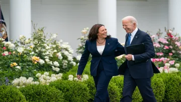 US President Joe Biden along with his deputy Kamala Harris