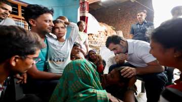 Rahul Gandhi meets kin of Hathras stampede victims