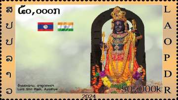 India, Laos unveil world's 1st stamp of Ram Lalla