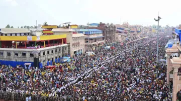 Lakhs of devotees during Rath Yatra festival