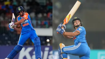 Harmanpreet Kaur and Richa Ghosh.