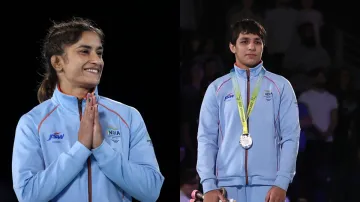 Vinesh Phogat and Anshu Malik.