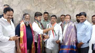 BRS MLA Gudem Mahipal Reddy joins Congress