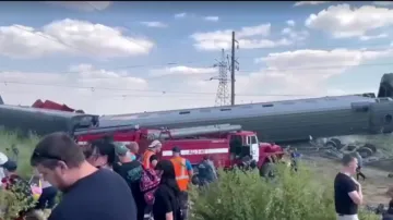 Russian train and truck collide near Kotelnikovo station