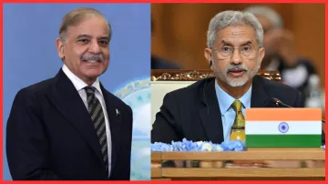 External Affairs Minister S Jaishankar and Pakistan PM Shehbaz Sharif. 