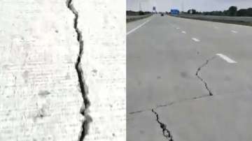 Cracks visible on ​701-km Samruddhi Mahamarg Expressway in Maharashtra.