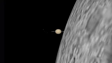 Lunar occultation of Saturn