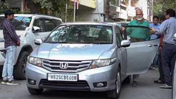 Former Delhi minister and AAP leader Satyendar Jain leaves for Tihar Jail from his residence after the Supreme Court dismissed his regular bail plea, in New Delhi (File photo)