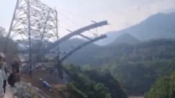 A major portion of Uttarakhand's first signature bridge collapsed