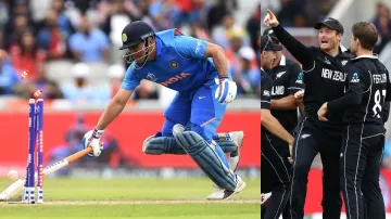 MS Dhoni was run out in the 49th over of the innings by Martin Guptill in the 2019 World Cup semi-final