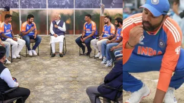 Rohit Sharma and Co with PM Modi as the Prime Minister asked variety of questions to the Indian team