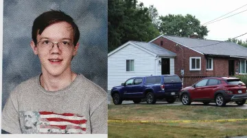 Accused Thomas Crooks (L) and home of 20-year-old (R), named by the FBI as the "subject involved" in