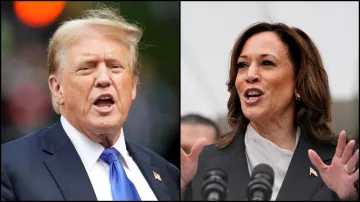 Former US President Donald Trump and incumbent Vice President Kamala Harris.