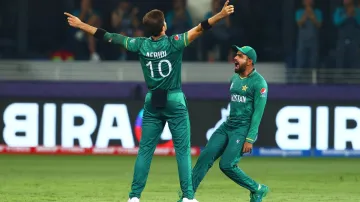 Shaheen Shah Afridi and Babar Azam.