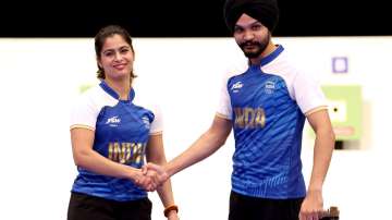 Manu Bhaker and Sarabjot Singh.