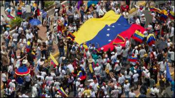 Anti-government protests in Venezuela.