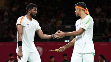 Satwik Sairaj Rankireddy (L) and Chirag Chandrashekhar Shetty (R).