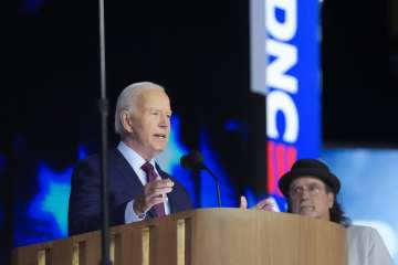 US PRESIDENT JOE BIDEN AT DNC