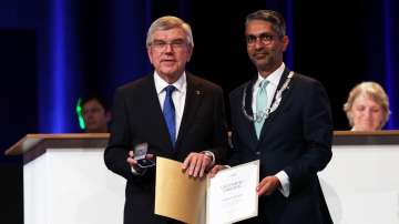 Abhinav Bindra received the prestigious 'Olympic Order' at the IOC Session in Paris