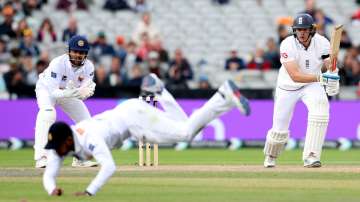 Jamie Smith was unbeaten on 72 as England took a lead on the second day of Manchester Test against Sri Lanka