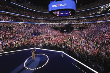 Kamala Harris at the Democratic National Convention