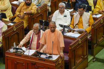 Yogi Adityanath in UP Assembly