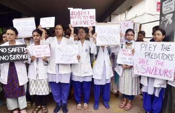 Doctors stage protest over horrific case of murder and rape of a woman doctor at Kolkata hospital