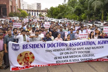 Protests by resident doctors in Kolkata