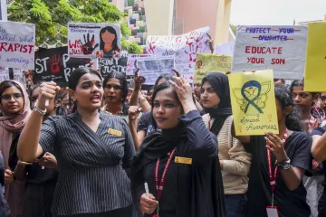 Protest against rape